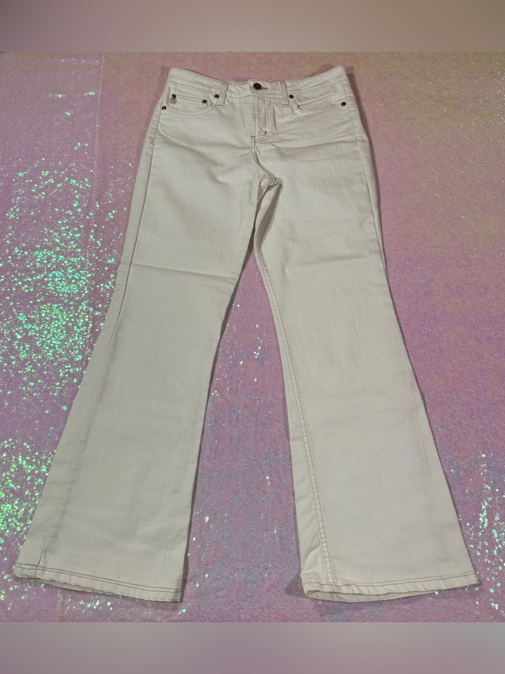 Newport News Lei Off-White Bootcut Jeans (11) ★彡